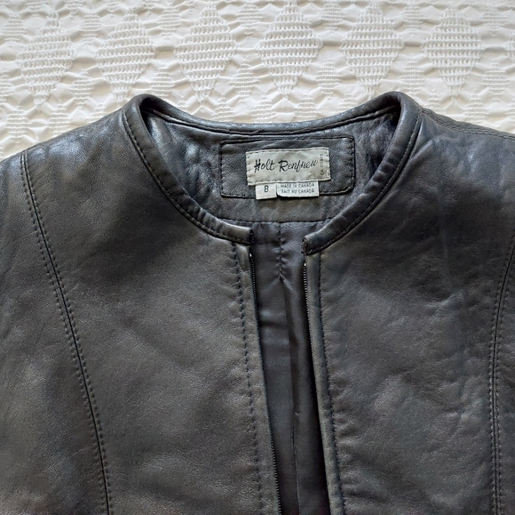Vintage Holt Renfrew Leather Jacket - Picture 3 of 9